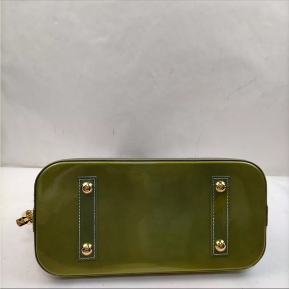 Authentic Louis Vuitton Vernis Alma Bag PM size Green - Picture 5 of 15